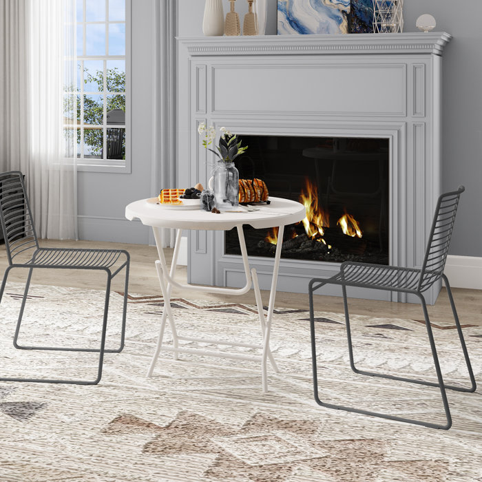 Ebern Designs Aniakchak Folding Plastic Bistro Table Wayfair